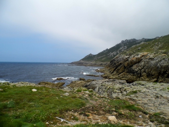 The beautiful coast at the mouth of Ria Corme y Lage
